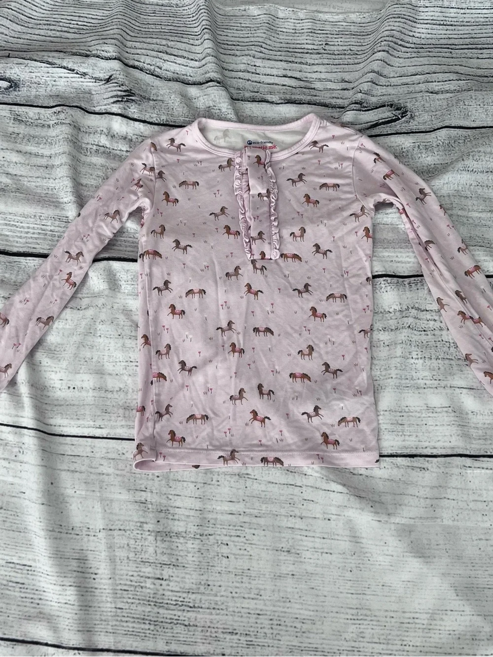 Magnetic Me Pink Horse Print Pajama Set Size 4T